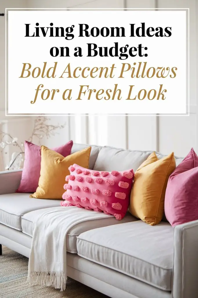 Refresh with a Few Bold Accent Pillows