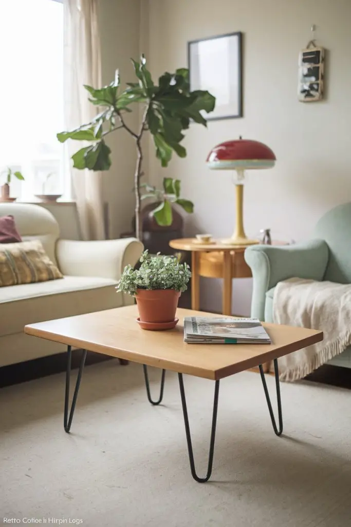 Retro Coffee Tables with Hairpin Legs