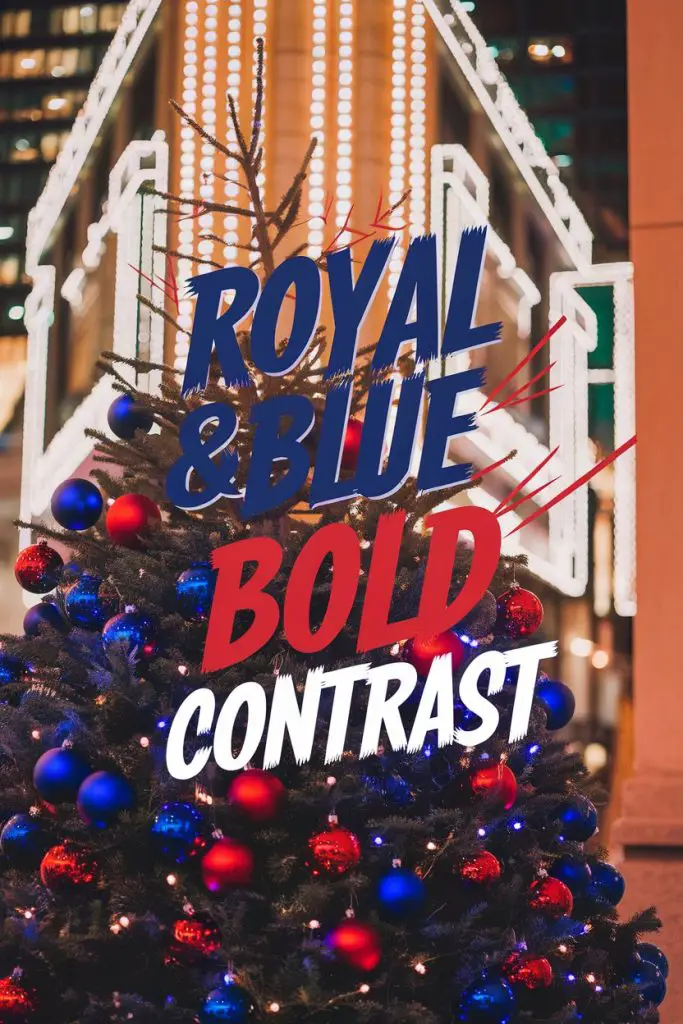 Royal Blue and Red Bold Contrast