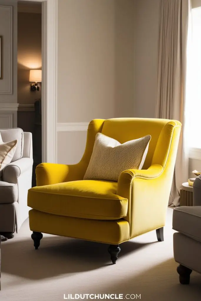 Statement Yellow Armchair