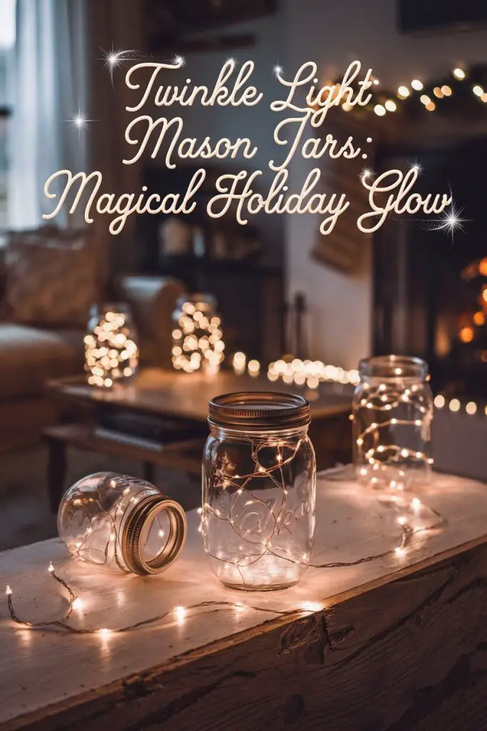 Twinkle Light Mason Jars