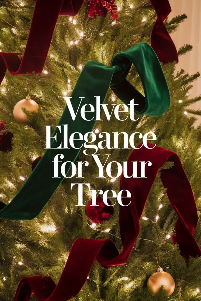 Velvet Ribbon Tree Trim