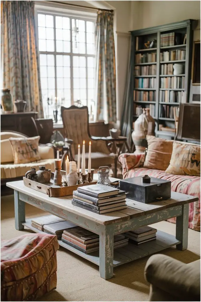 Weathered Wooden Coffee Table