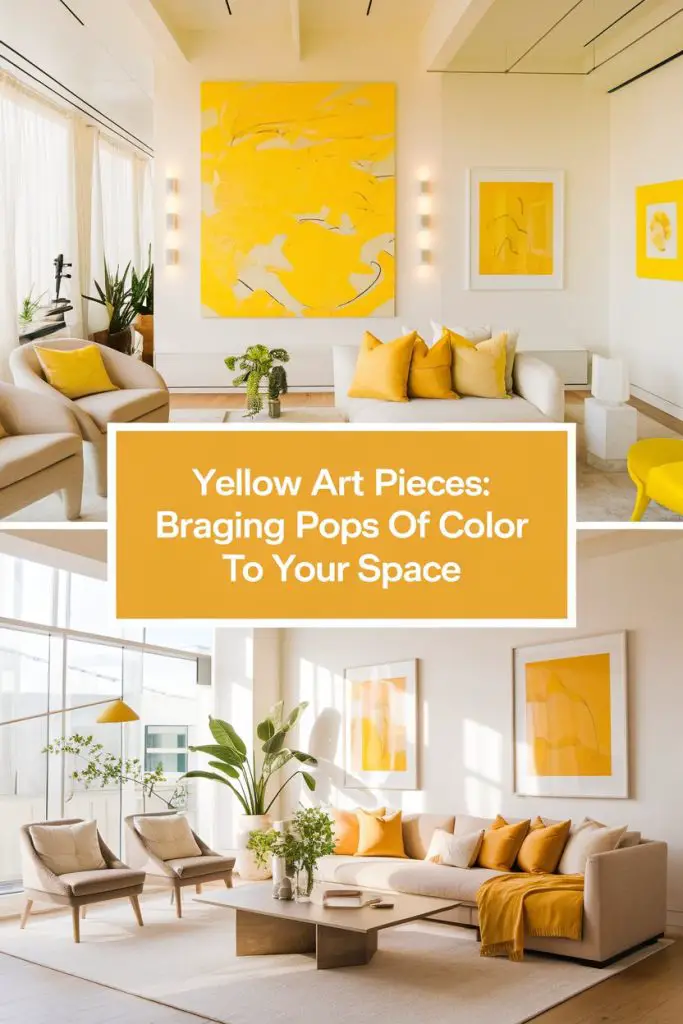 Yellow Art Pieces