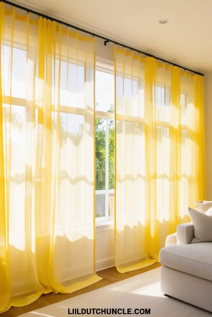 Yellow Curtains for a Breezy Touch