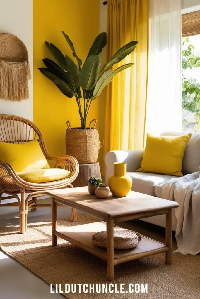 Yellow with Natural Textures