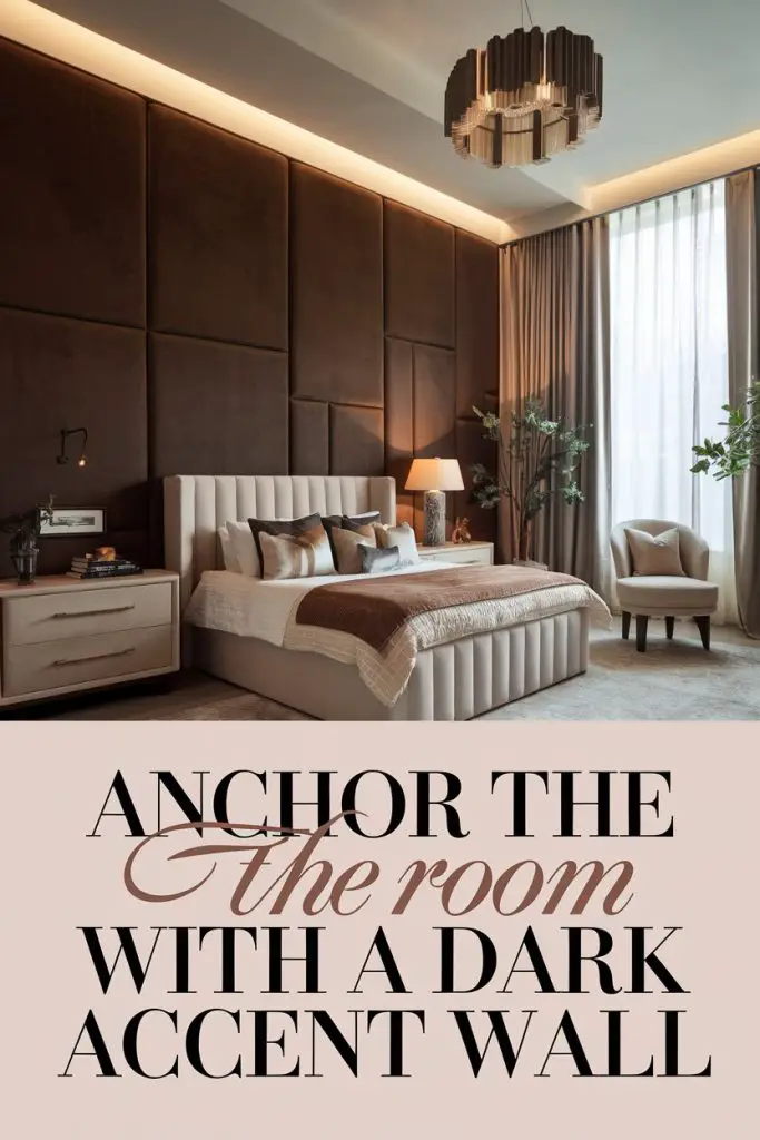 Anchor the Room with a Dark Accent Wall