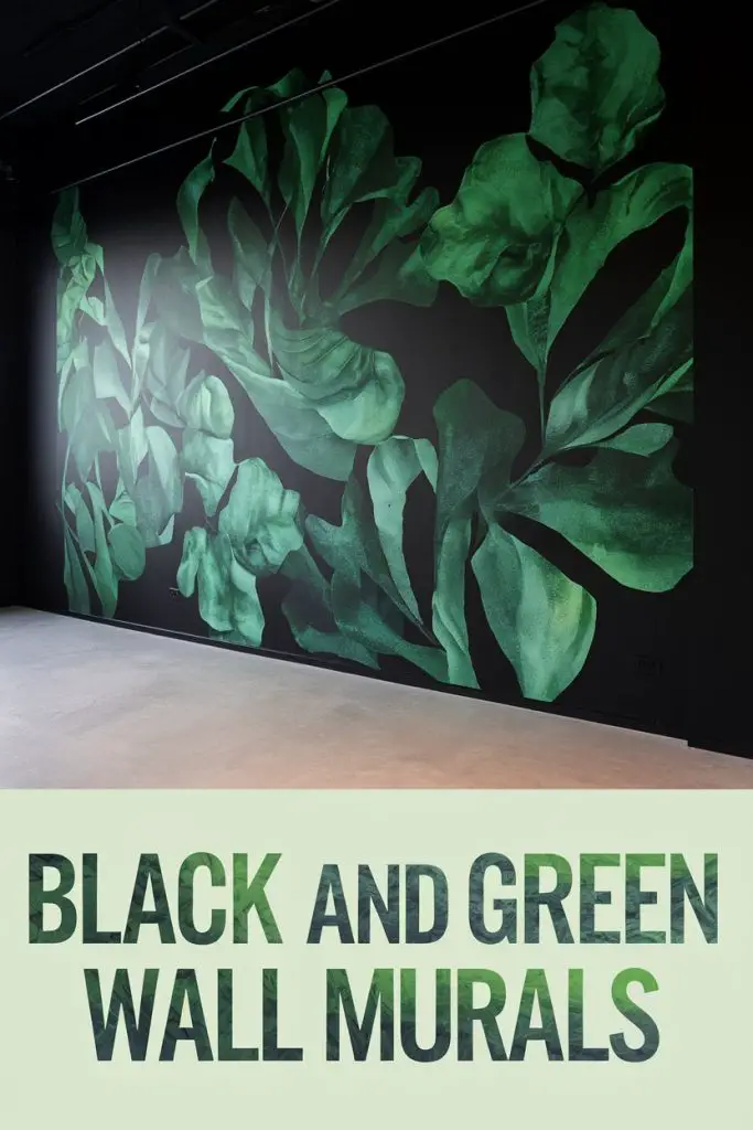 Black and Green Wall Murals