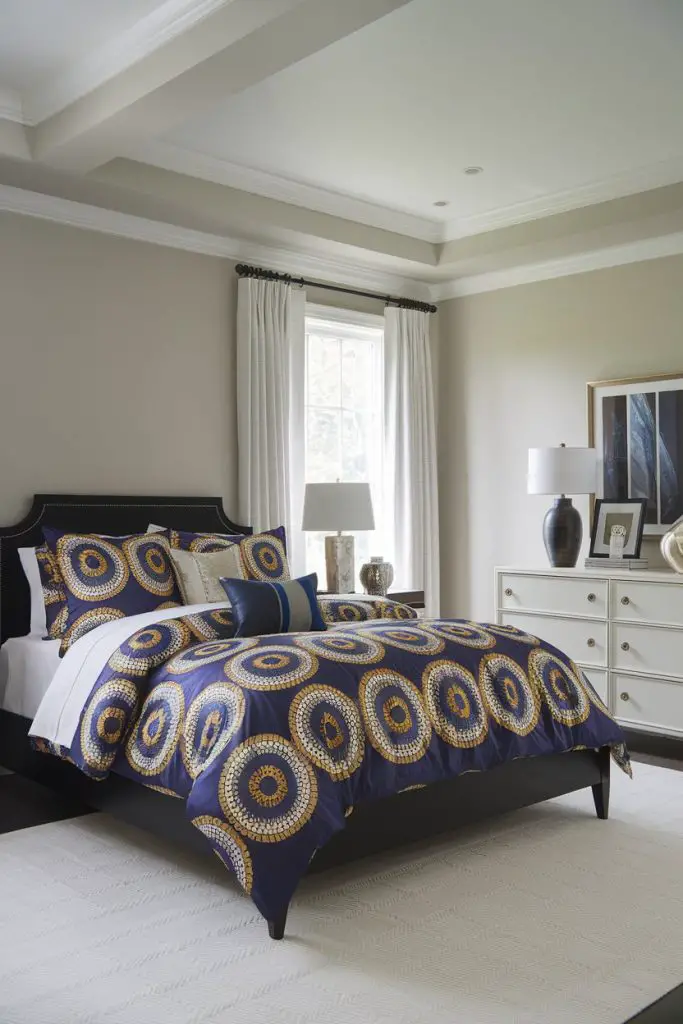 Decorate with Black Furniture and Vibrant Bedding