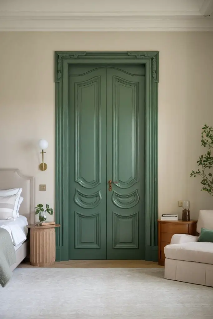 Emerald Green Painted Accent Door