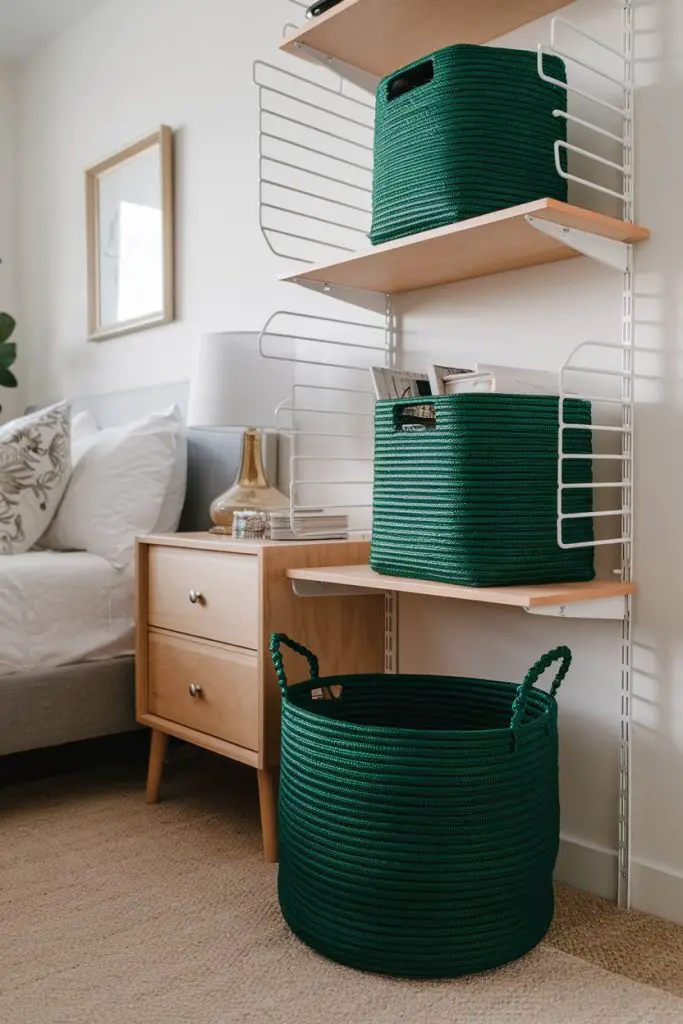 Emerald Green Storage Baskets