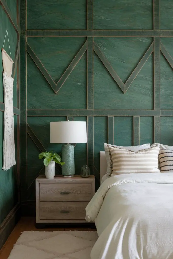 Emerald Green in Textured Wall Panels