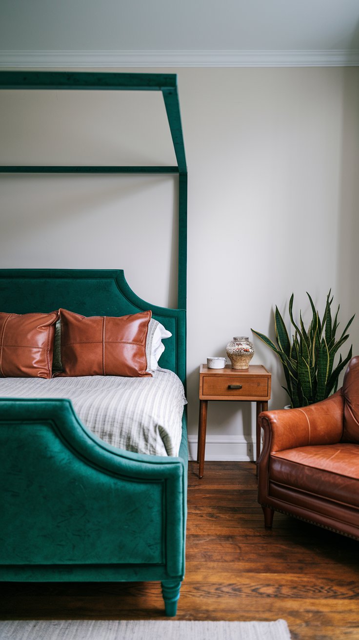 15 Emerald Green Bedroom Ideas - LilDutchUncle.Com