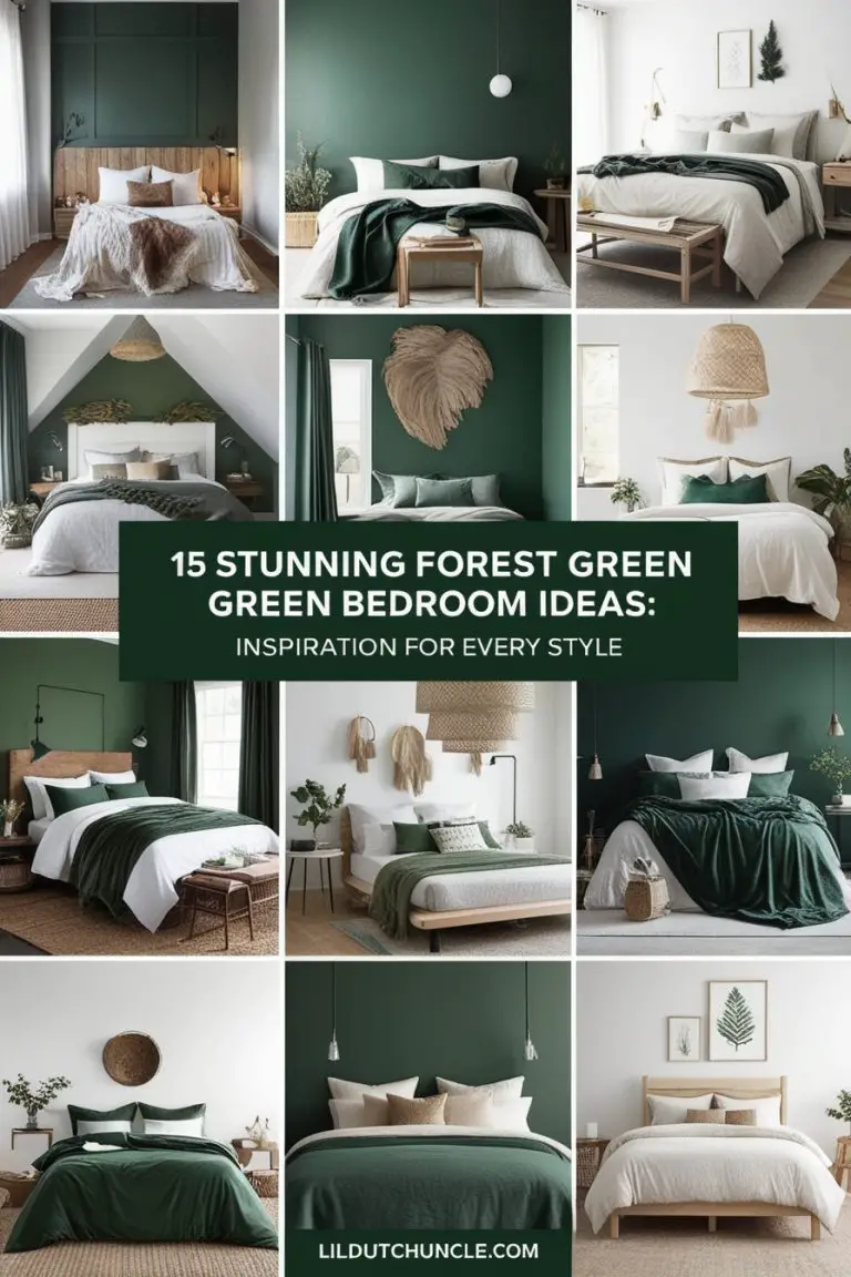 15 Forest Green Bedroom Ideas for a Stylish and Cozy Retreat