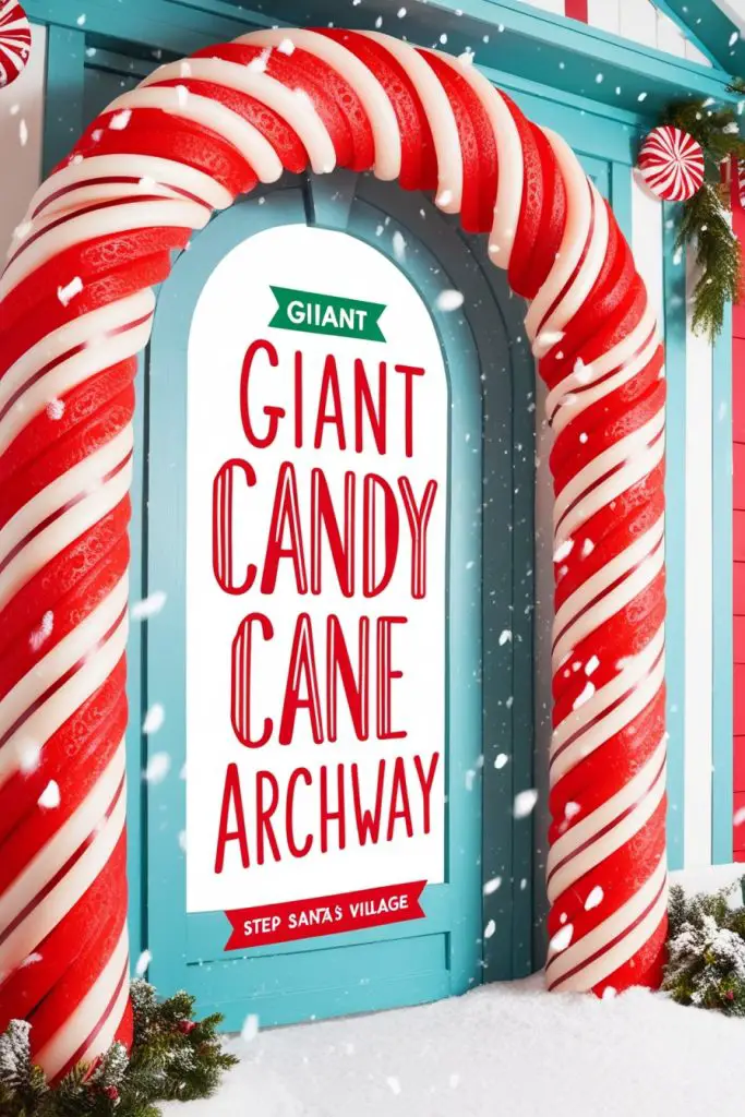 Giant Candy Cane Archway