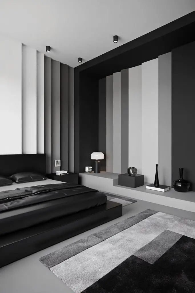 Highlight Black Furniture with Monochromatic Decor