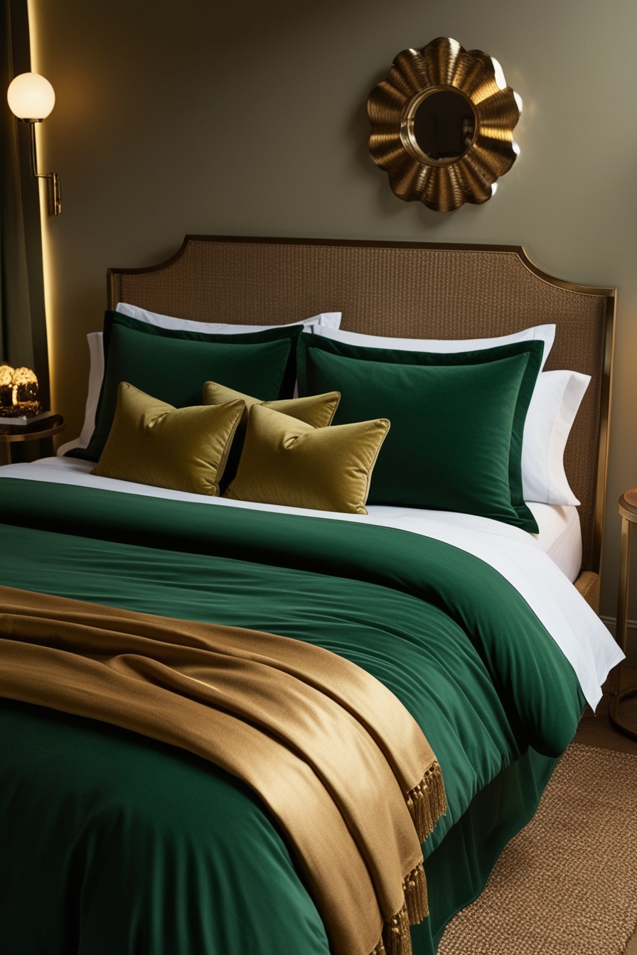 15 Hunter Green Bedroom Ideas - LilDutchUncle.Com