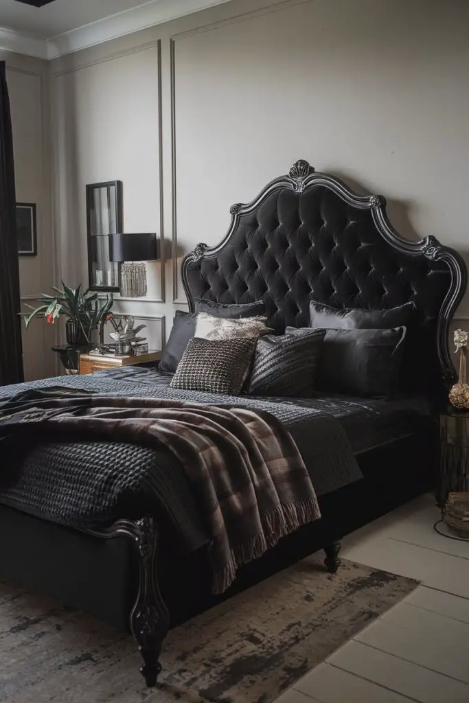 Layer Textures with Black Upholstery