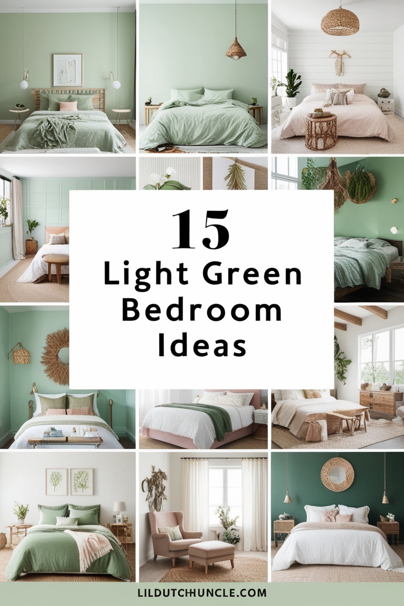 15 Light Green Bedroom Ideas for a Fresh and Relaxing Space
