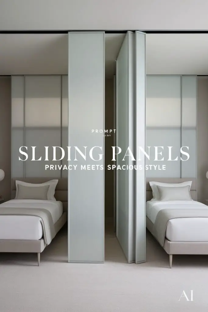 Twin Beds with Sliding Panels