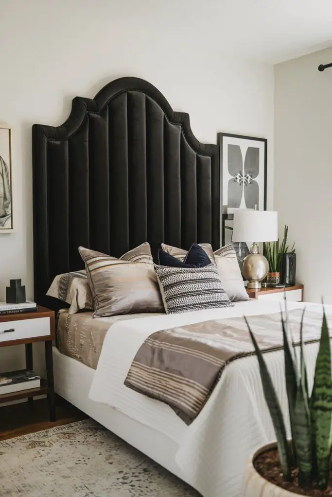 Black Headboard Statement