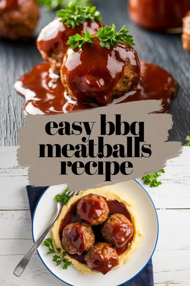 Easy BBQ Meatballs Recipe