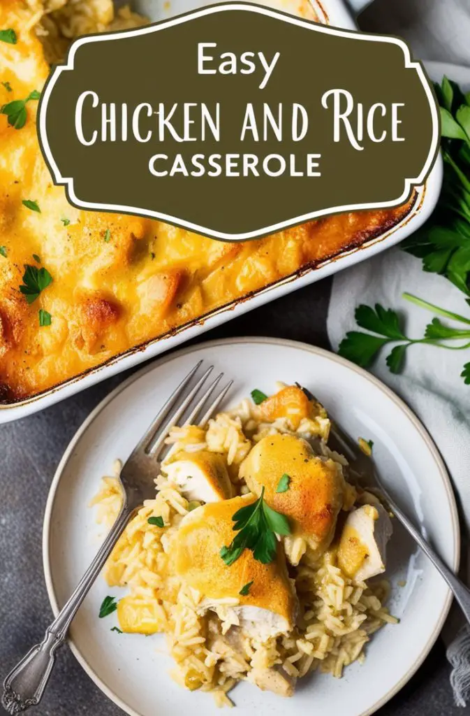 Easy Chicken and Rice Casserole 