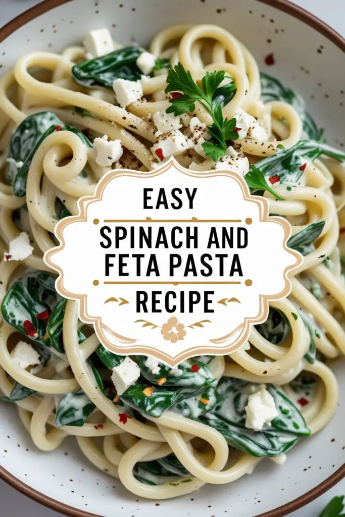 Easy Spinach and Feta Pasta Recipe