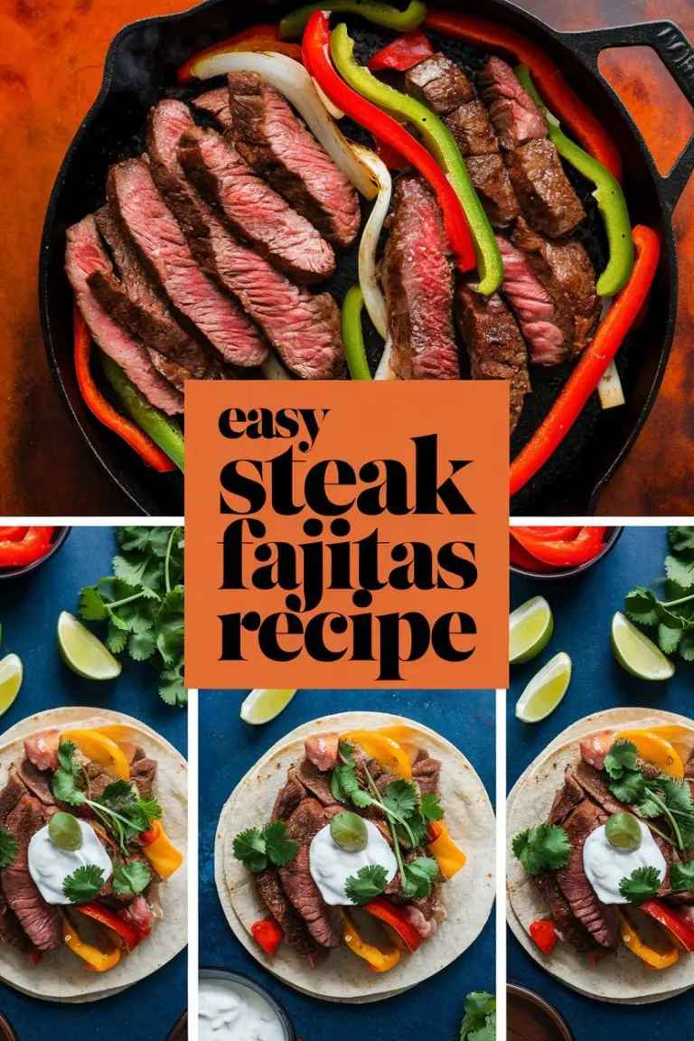 Easy Steak Fajitas Recipe