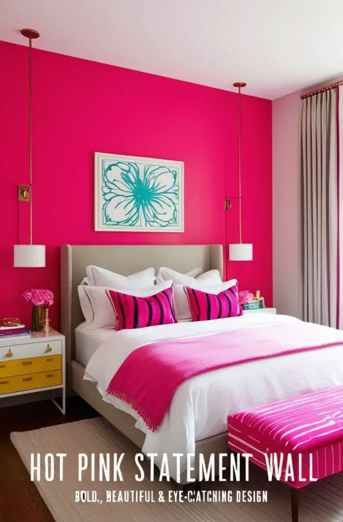 Hot Pink Statement Wall