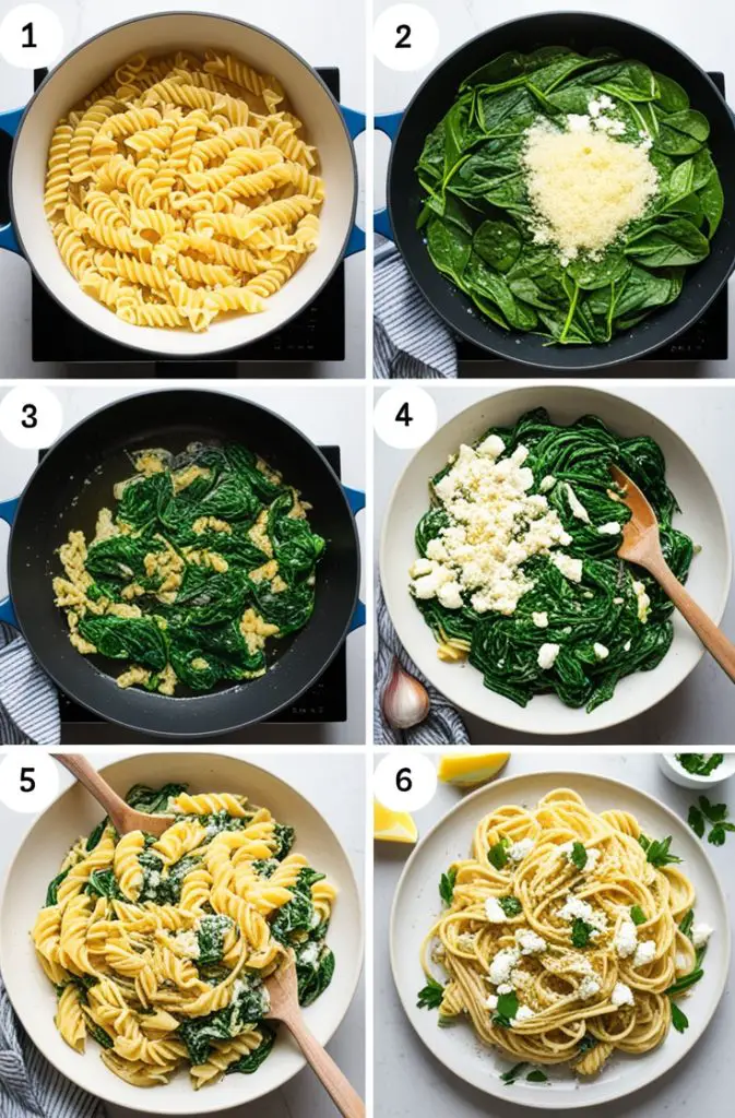 How To Make Easy Spinach and Feta Pasta