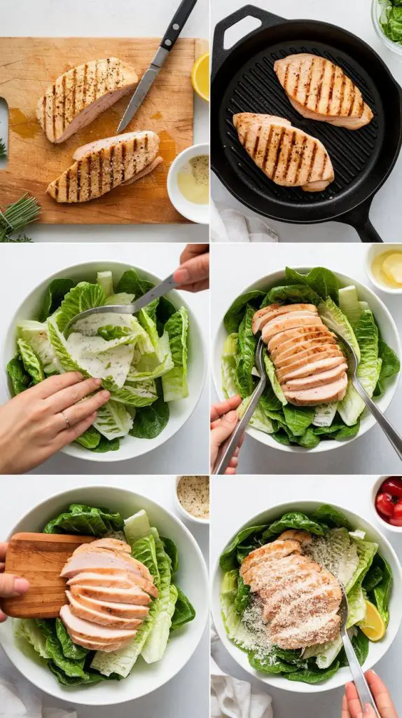 How to Make Easy Chicken Caesar Salad