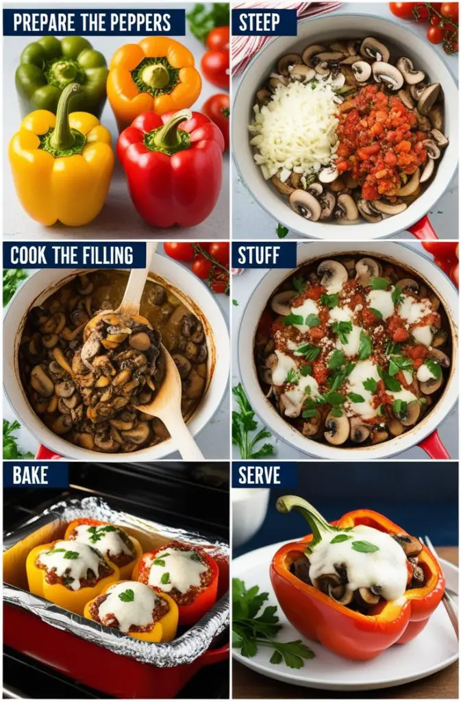 How To Make Mushroom Stuffed Peppers