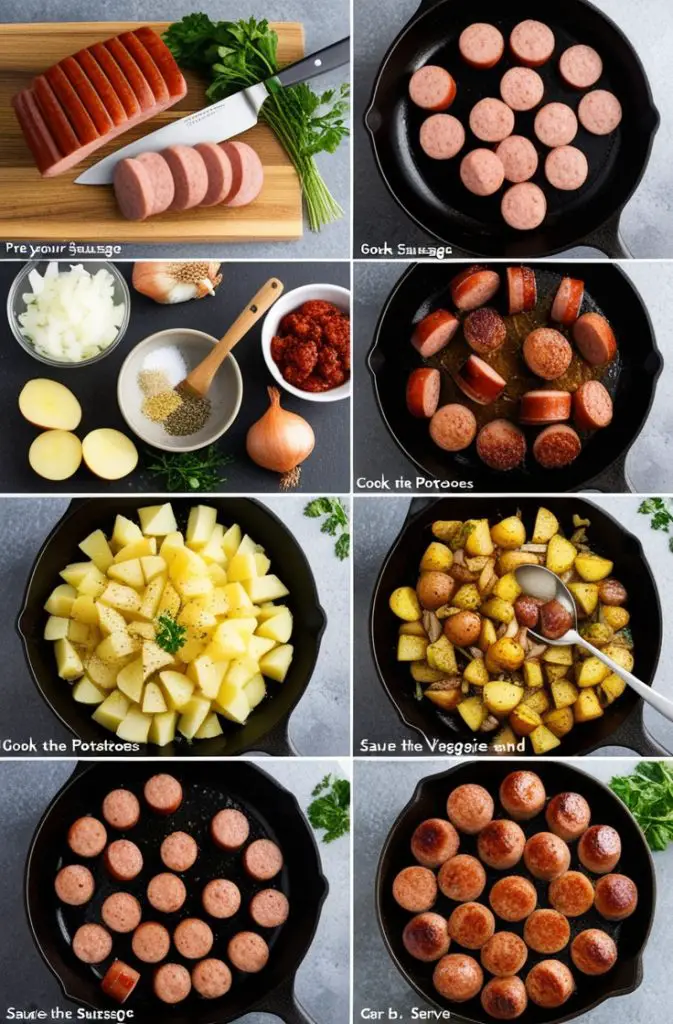 How to Make Smoked Sausage and Potatoes