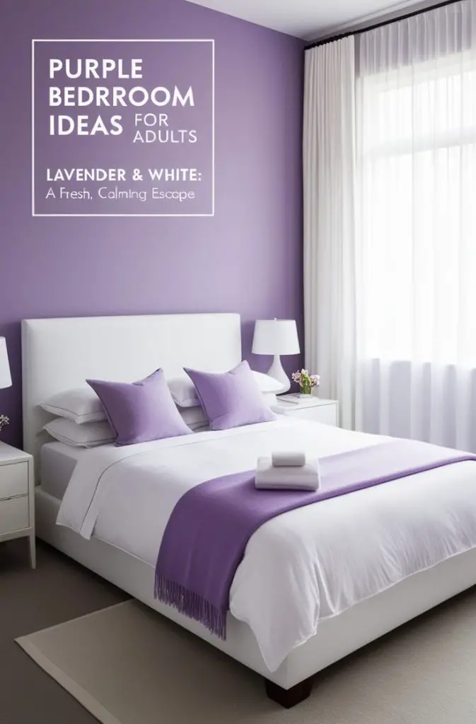 Lavender Walls with White Accents