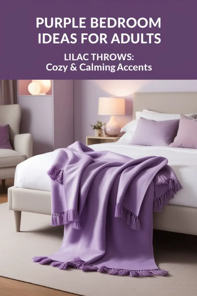 Lilac Throw Blanket