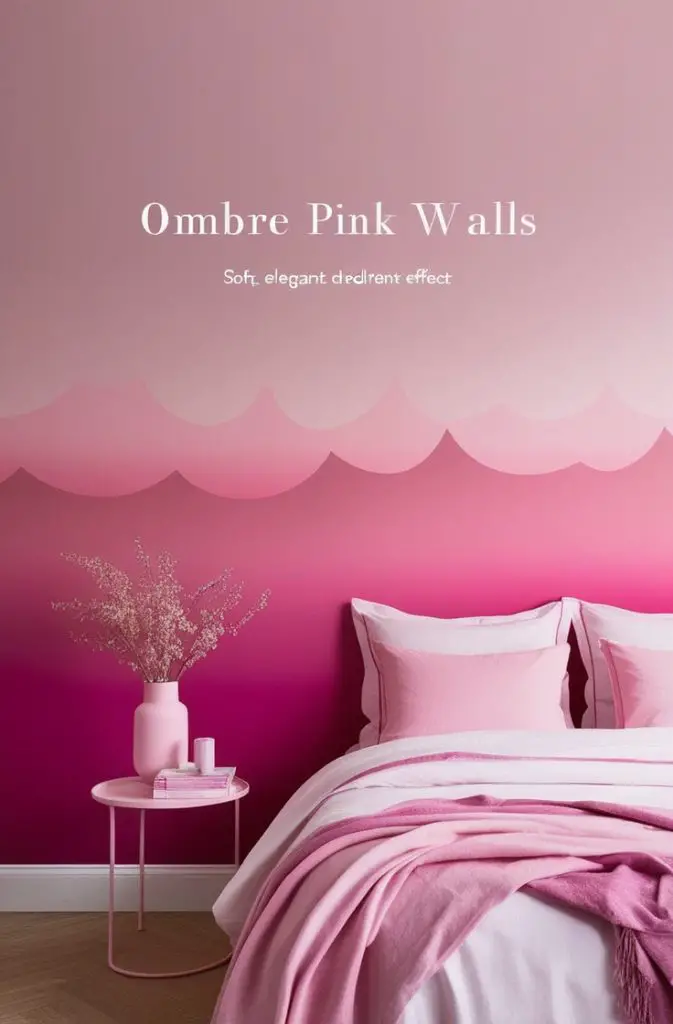 Ombre Pink Walls