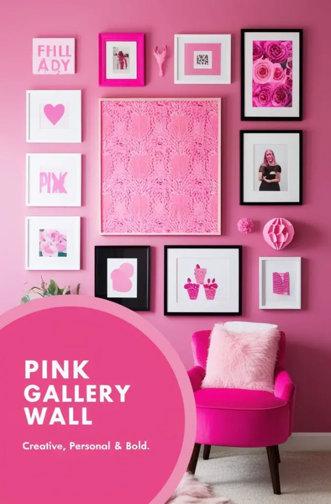 Pink Gallery Wall