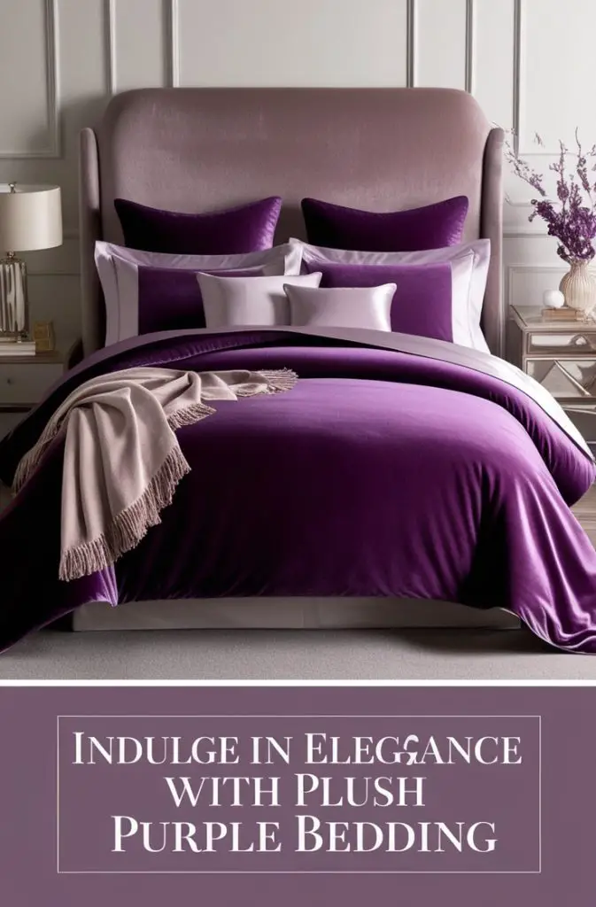 Plush Purple Bedding