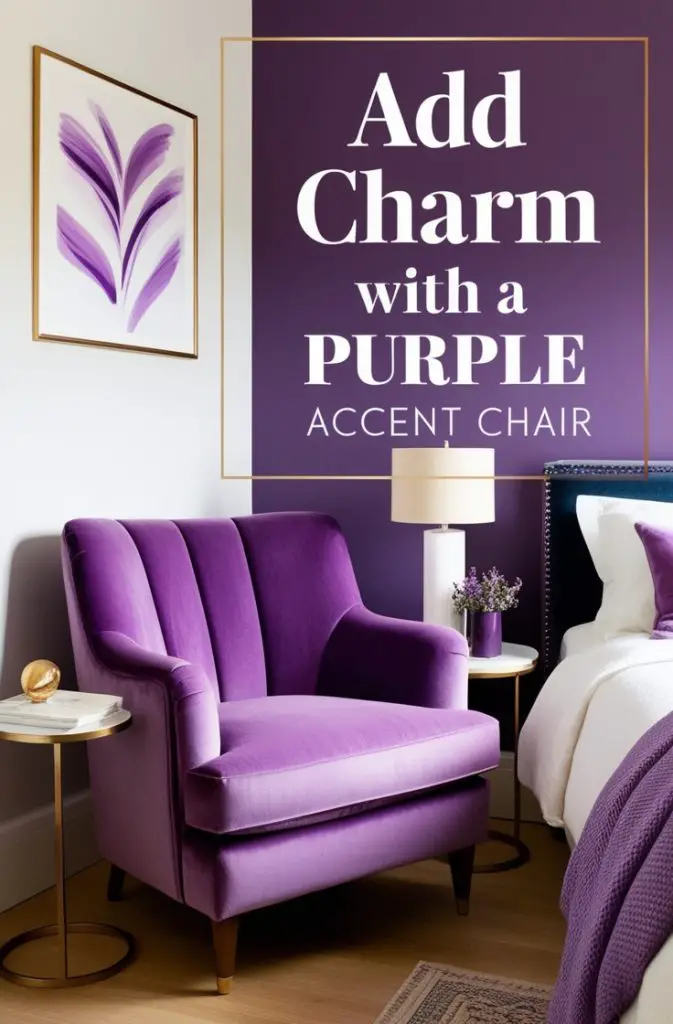 Purple Accent Chair