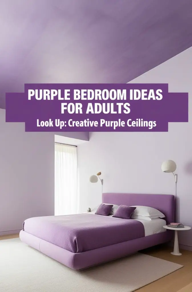 Purple Ceiling Design