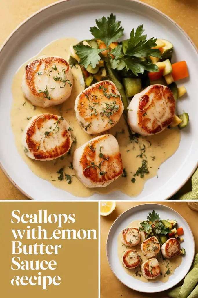 Scallops with Lemon Butter Sauce Recipe