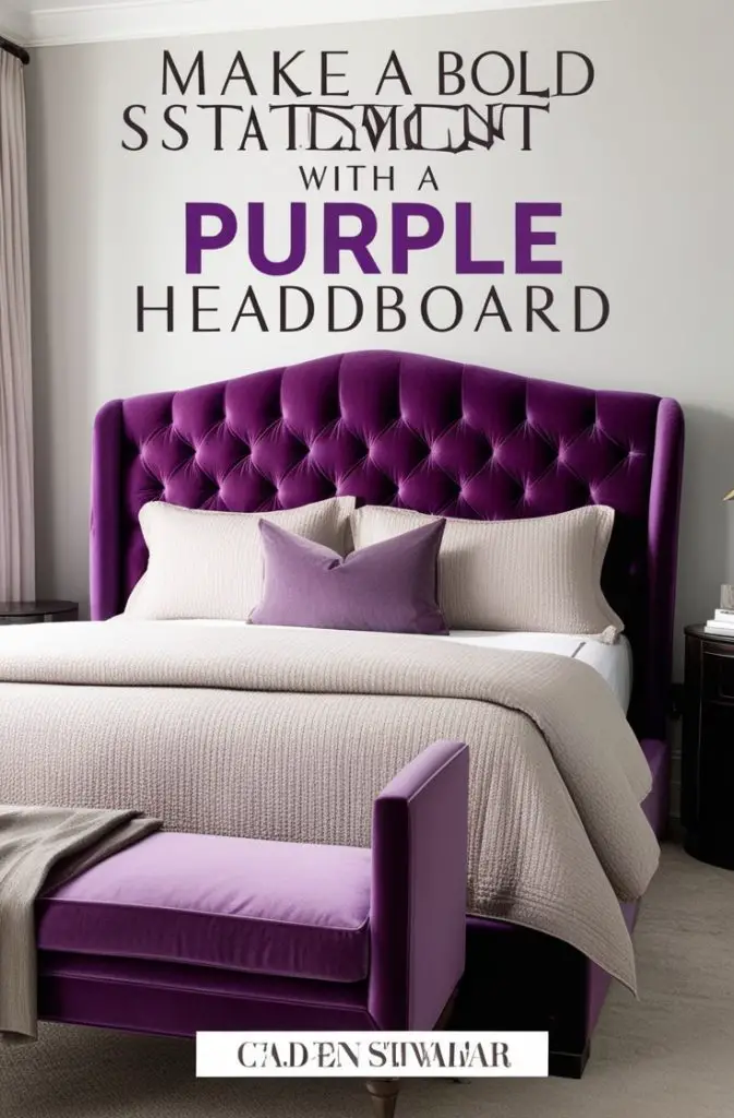 Statement Purple Headboard