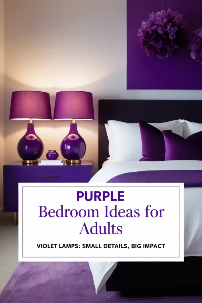 Violet Lamp Shades