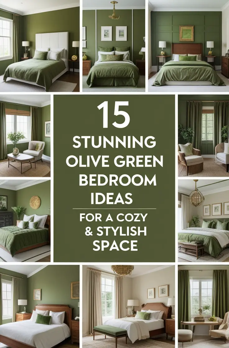 15 Olive Green Bedroom Ideas for a Cozy & Stylish Space