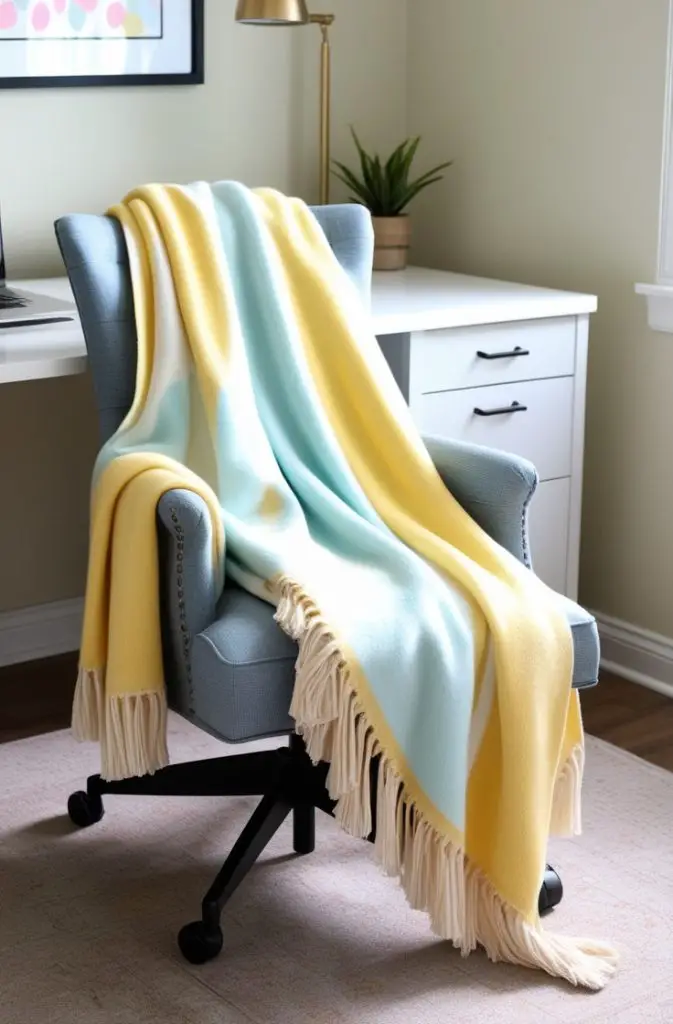 Colorful Throw Blanket for Your Chair