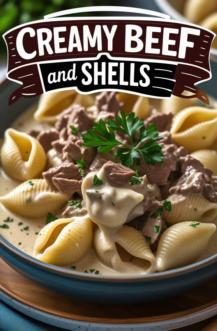 Creamy Beef and Shells