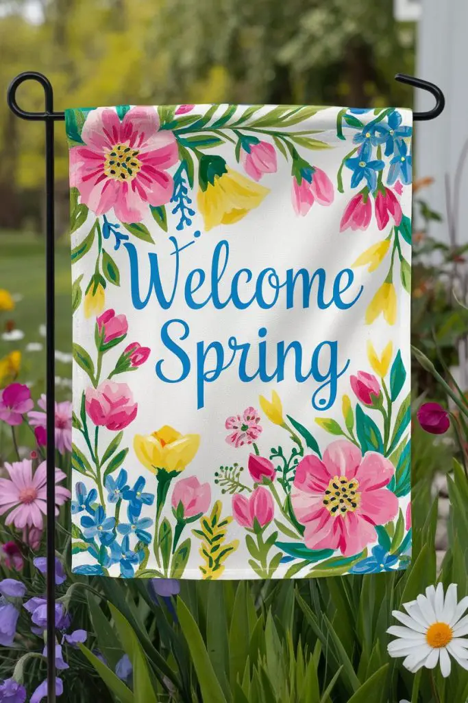 DIY Garden Flags