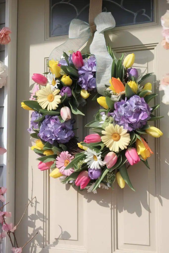 Floral Wreath for the Front Door