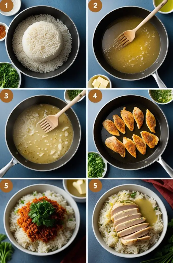 How To Make Chicken & Rice Bowls with Creamy Garlic Sauce